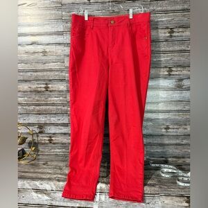 Draper James RSVP Red Jeans Size 14
